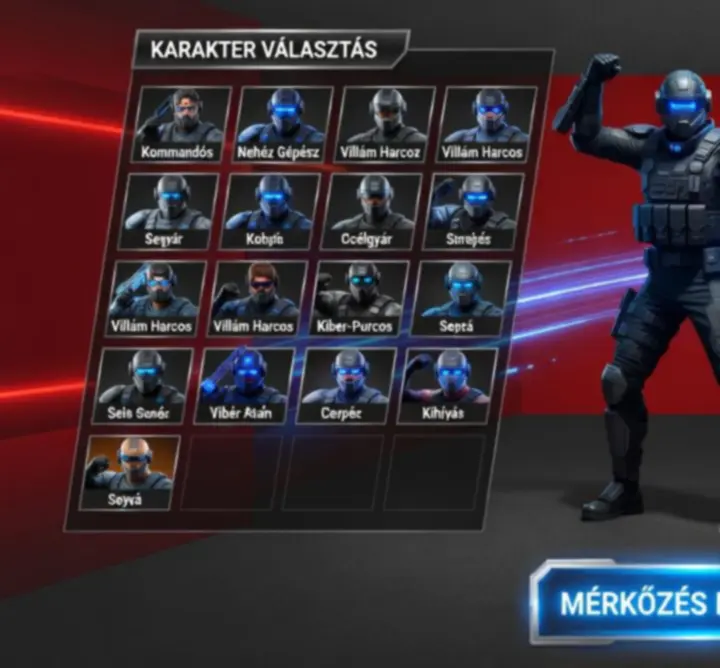 Ultimate Magyar Arena matchmaking és lobby menü képernyőképe